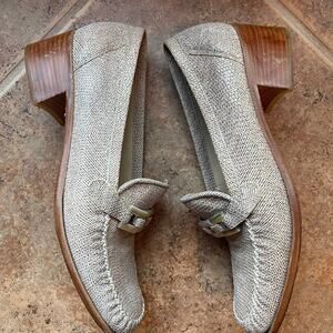Stuart Weitzman heeled loafers shoes sz 7-1/2